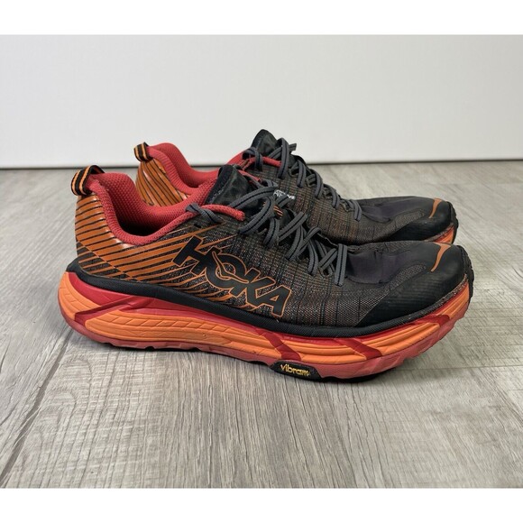 Hoka Evo Mafate 2 Womens Size 9 Red Black Athletic Trail Running Shoes Sneaker B - Picture 4 of 12